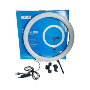 ARO DE LUZ DE 36CM BLANCO + TRIPODE 2.10M