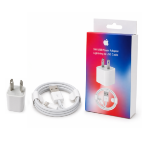 CARGADOR DESMONTABLE CON ADAPTADOR USB 5W + CABLE USB A IPH