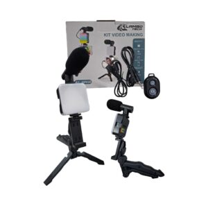 KIT DE ARO DE LUZ CON MICROFONO PARA CELULAR RGB AY-49RGB