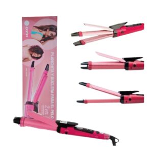 PLANCHA Y BUCLERA PARA PELO 2 EN 1 NHC-1818SC