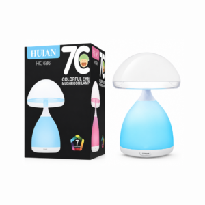 LAMPARA LED COLORFUL EYES MUSHROOM HONGO HC-868