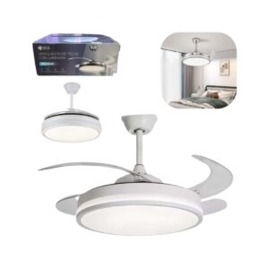 VENTILADOR DE TECHO RETRACTIL C/LUMINARIA OR-111CF-4/6