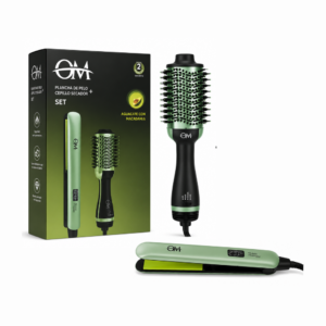 SET DE CEPILLO SECADOR + PLANCHA DE PELO MP-H-036