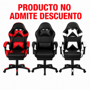 SILLA GAMER CON APOYA PIES 7012