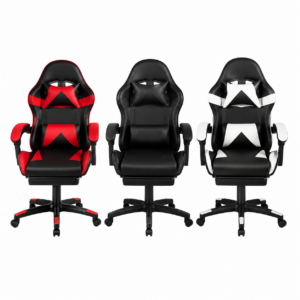 SILLA GAMER CON APOYA PIES 7012
