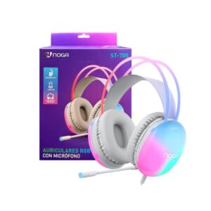 AURICULARES GAMER RGB CON MICROFONO NOGA ST-705