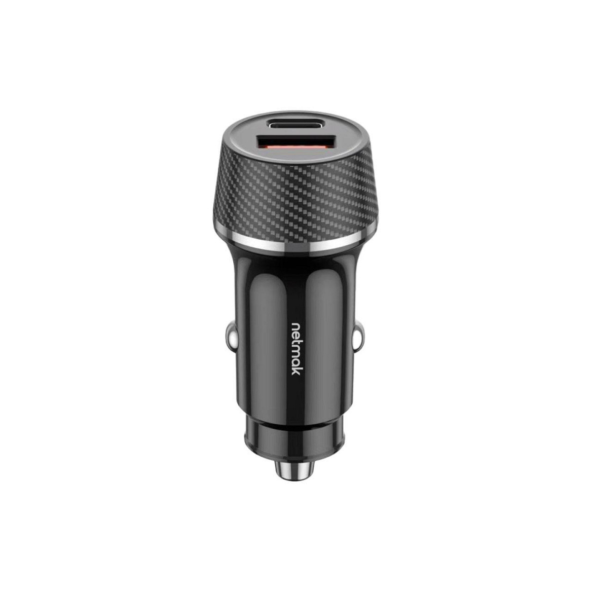 CARGADOR 12V USB + TIPO C PARA AUTO 48W NETMAK NM-UCC12 - Imagen 2