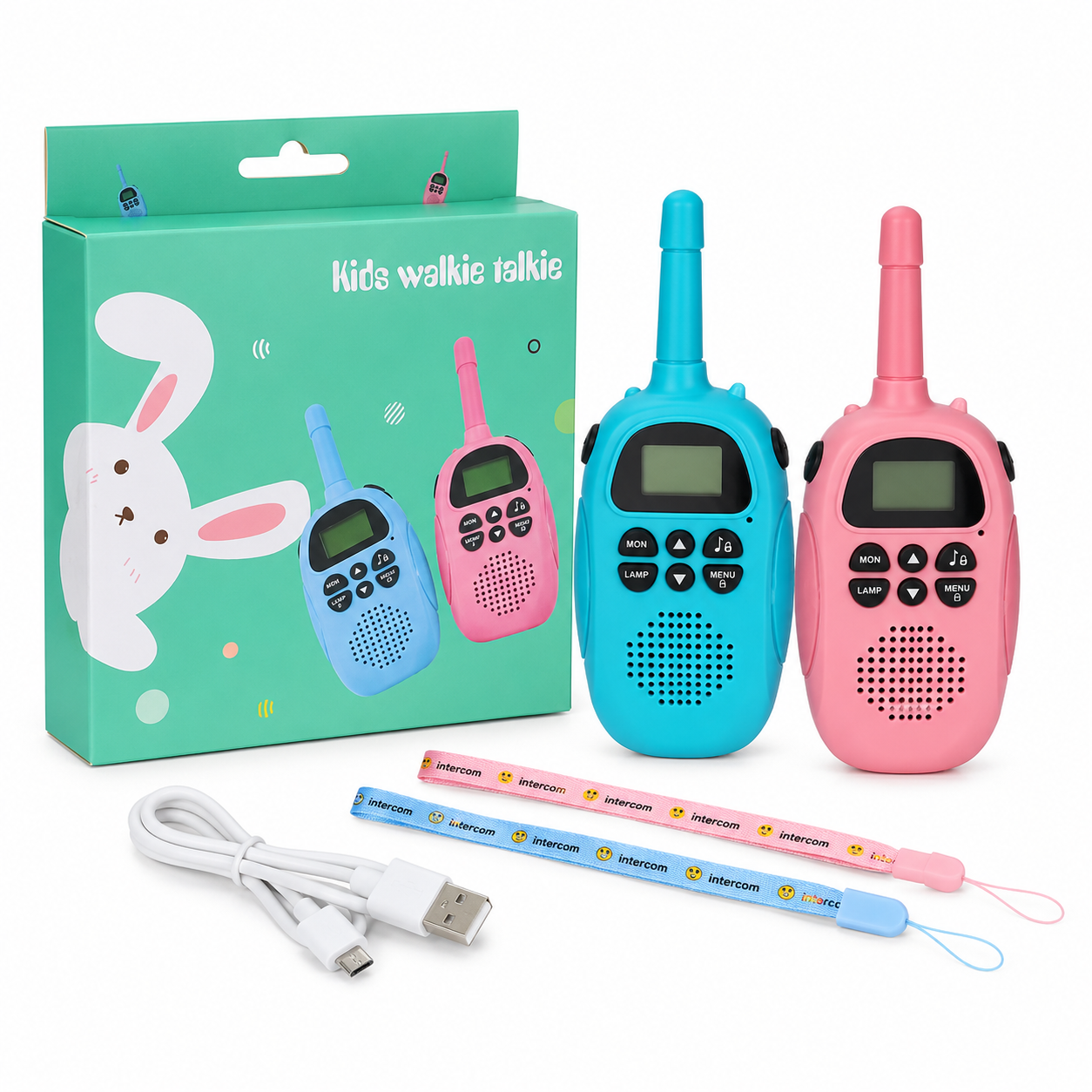 KIT WALKIE TALKIE NIÑOS X2 BOQUITOQUI
