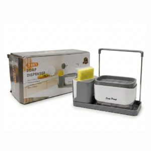 DISPENSADOR DE JABON PARA COCINA 3EN1 ORGANIZADOR Y ESPONJA ZH-300