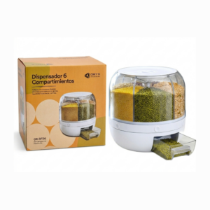 DISPENSADOR DE ALIMENTOS 6 CONTENEDORES OR-RFD6