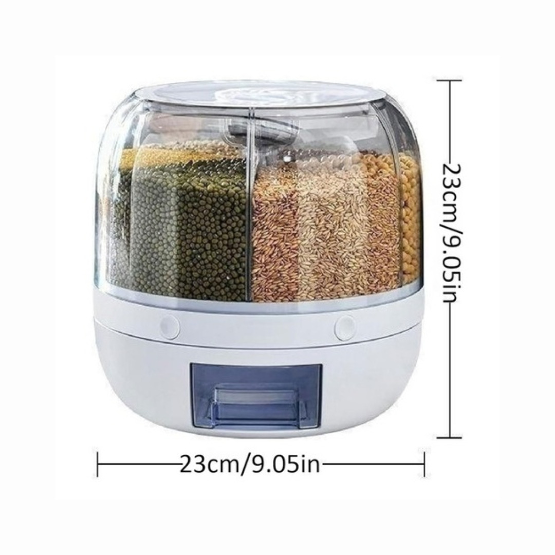 DISPENSADOR DE ALIMENTOS 6 CONTENEDORES OR-RFD6 - Imagen 2