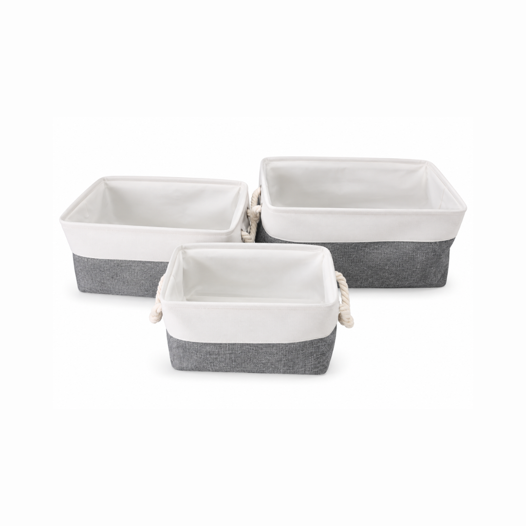 ORGANIZADOR / CANASTO DE TELA X 3 ACC0214