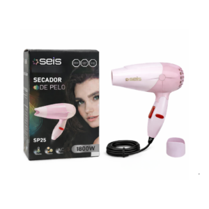 SECADOR DE PELO PLEGABLE SEIS 1800W SP01 SP25