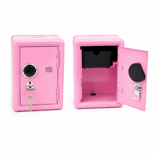 MINI CAJA FUERTE DE METAL TIPO ALCANCIA S-1290