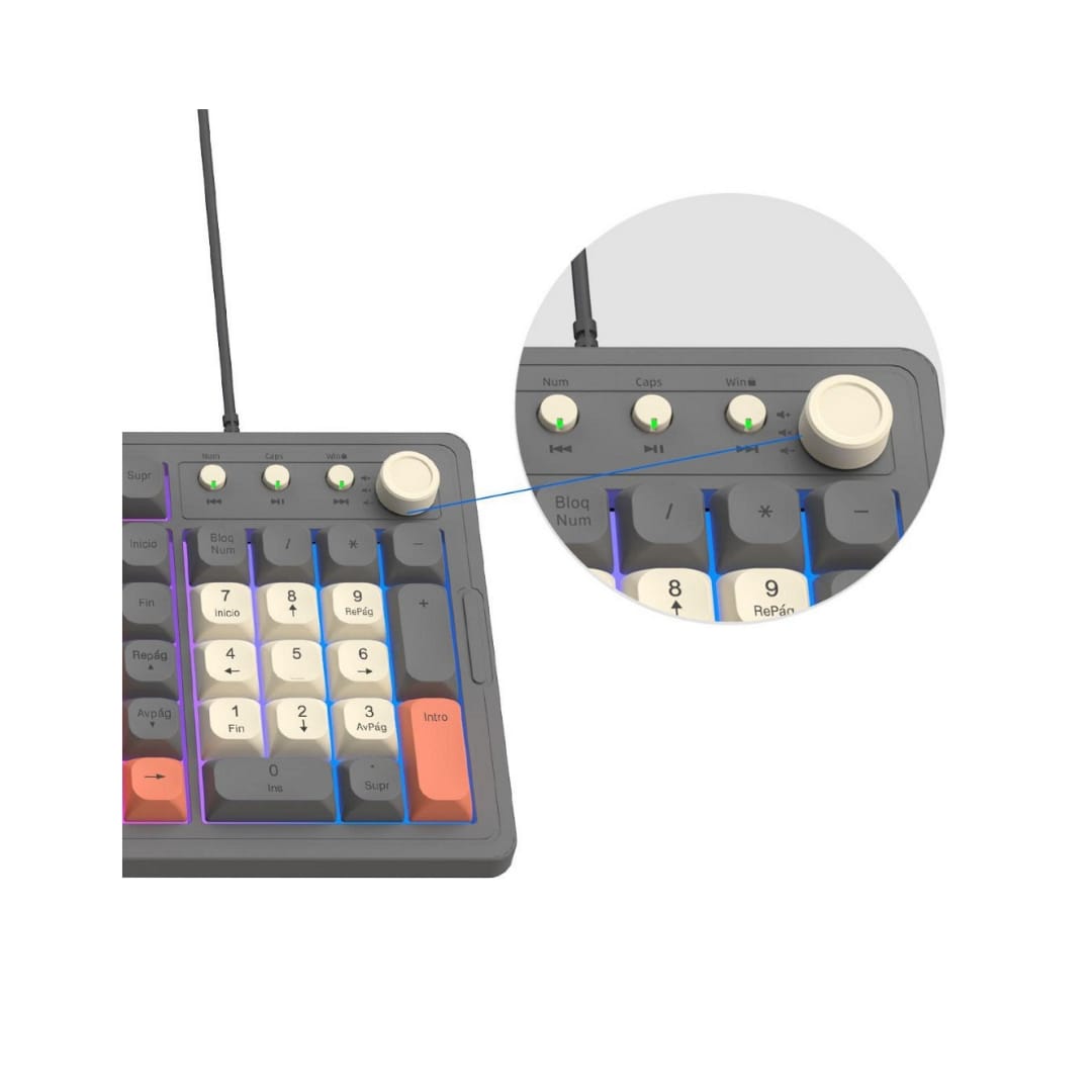 TECLADO MINIMALISTA LED TM32 - Imagen 3