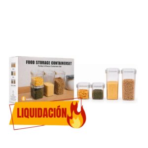 SET DE 4 CONTENEDORES JM-728-4