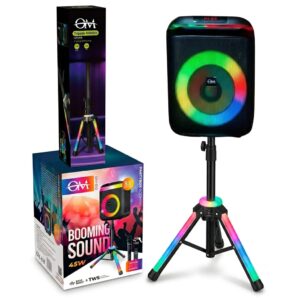 PARLANTE DE 8.5 CON TRIPODE RGB RITMICO OM-810