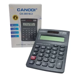 CALCULADORA ELECTRONICA CANODI DE 12 DIGITOS CON PILA AAA CA-3851B-2