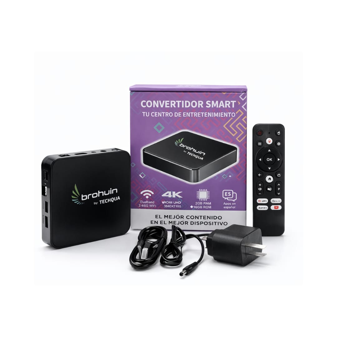 TV BOX BROHUIN 2GB + 16 GB 5G ANDROID TV 5216B