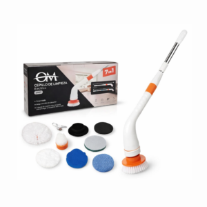 CEPILLO DE LIMPIEZA RECARGABLE CON 7 CABEZALES CARGA USB