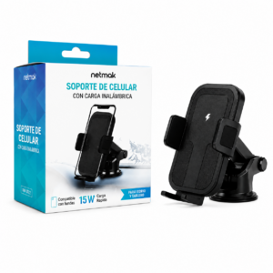 SOPORTE DE CELULAR CON CARGA INALAMBRICA PARA AUTO NM-HC42