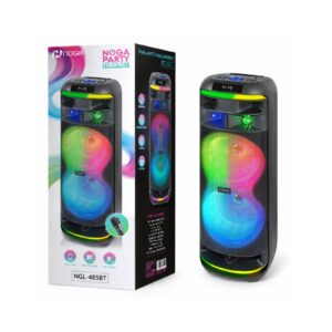 PARLANTE BT 2 X 8" NGL-485BT 20W CON MICROFONO Y LUCES