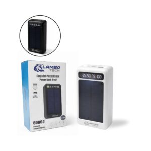 CARGADOR POWER BANK SOLAR 60000MAH 4 EN 1 LT-2555