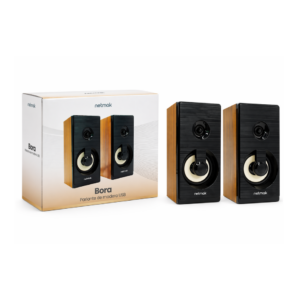 PARLANTE PC DE MADERA USB 3WX2 NM-BORA