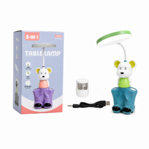 LAMPARA VELADOR CON PORTALAPICES Y SACAPUNTAS HK28-6