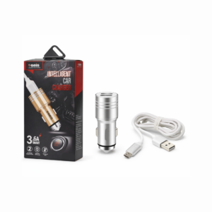 CARGADOR PARA AUTO 12 V CON CABLE FICHA TIPO C 3.6A SMART AV-1627-4