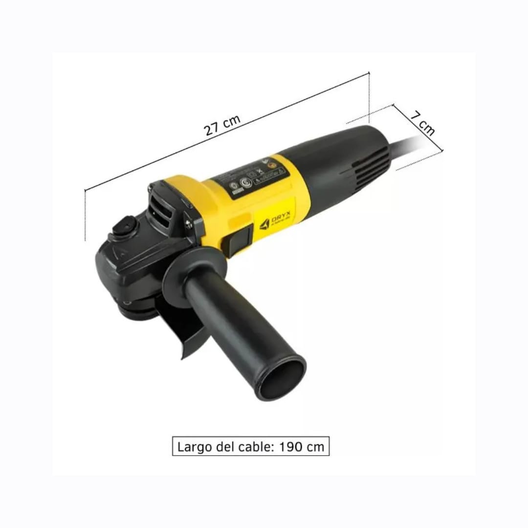 AMOLADORA ANGULAR ELECTRICA DE MANO 115MM 780W OR-AG115 - Imagen 2