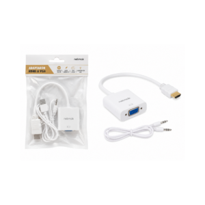 CABLE CONVERSOR HDMI M A VGA H (CON AUDIO) NM-C81A