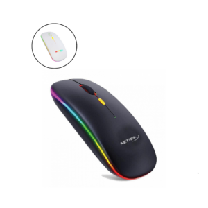 MOUSE INALAMBRICO RECARGABLE LUMINOSO NM-W90