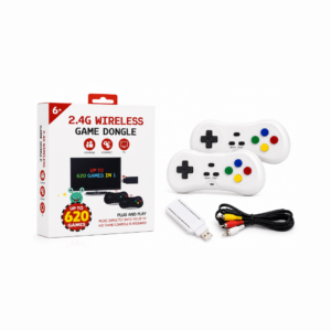 CONSOLA INALAMBRICA 2.4G CON DOS CONTROLES 620 JUEGOS WG02