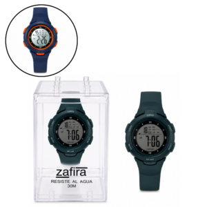 RELOJ DIGITAL MALLA DE GOMA ESTUCHE ACRILICO 05