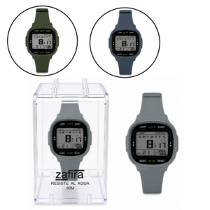 RELOJ DIGITAL MALLA DE GOMA ESTUCHE ACRILICO 15