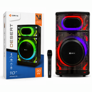 PARLANTE ORYX 10" DESERT 30W CON MICROFONO Y CONTROL REMOTO OR1432-SA