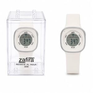 RELOJ DIGITAL MALLA DE GOMA ESTUCHE ACRILICO 16