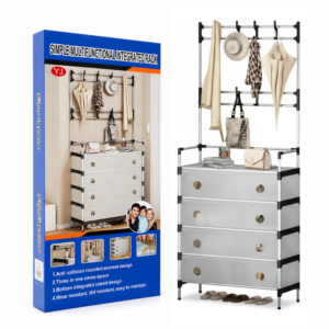 ORGANIZADOR DE ZAPATOS MAS PERCHERO 170 x 63 x 28CM