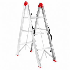ESCALERA TELESCOPICA PLEGABLE 1.20M 3 ESCALONES FLD-203