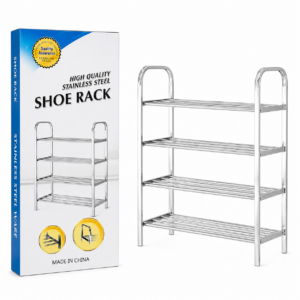 ORGANIZADOR DE ZAPATOS METALICO 4 NIVELES 60x 23x 60CM