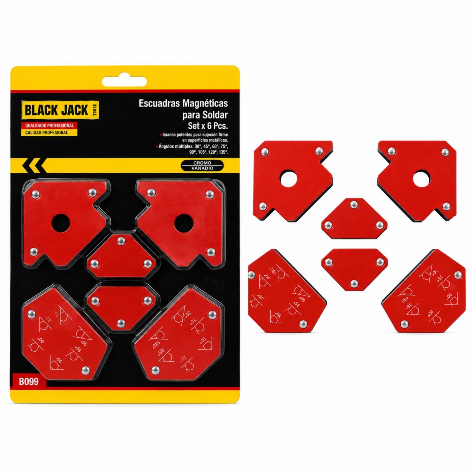 SET DE ESCUADRAS MAGNETICAS X6