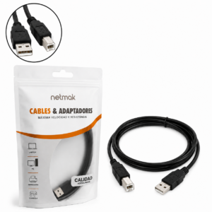 CABLE USB IMPRESORA 1.8M NETMAK NM-C03 1.8