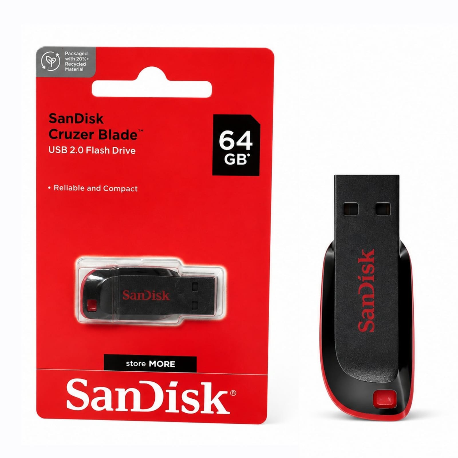 PENDRIVE CRUZER BLADE SANDISK 64 GB SDCZ50-064G-B35