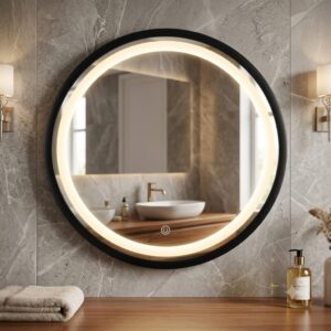 ESPEJO CON LUZ LED 22"