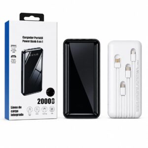 CARGADOR POWER BANK 20000MAH 4 EN 1