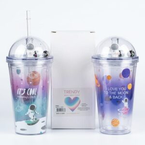 VASO DOBLE CAPA ASTRONAUTA 450ML 14787