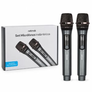 SET 2 MICROFONOS PROFESIONALES RECARGABLES NM-MC26