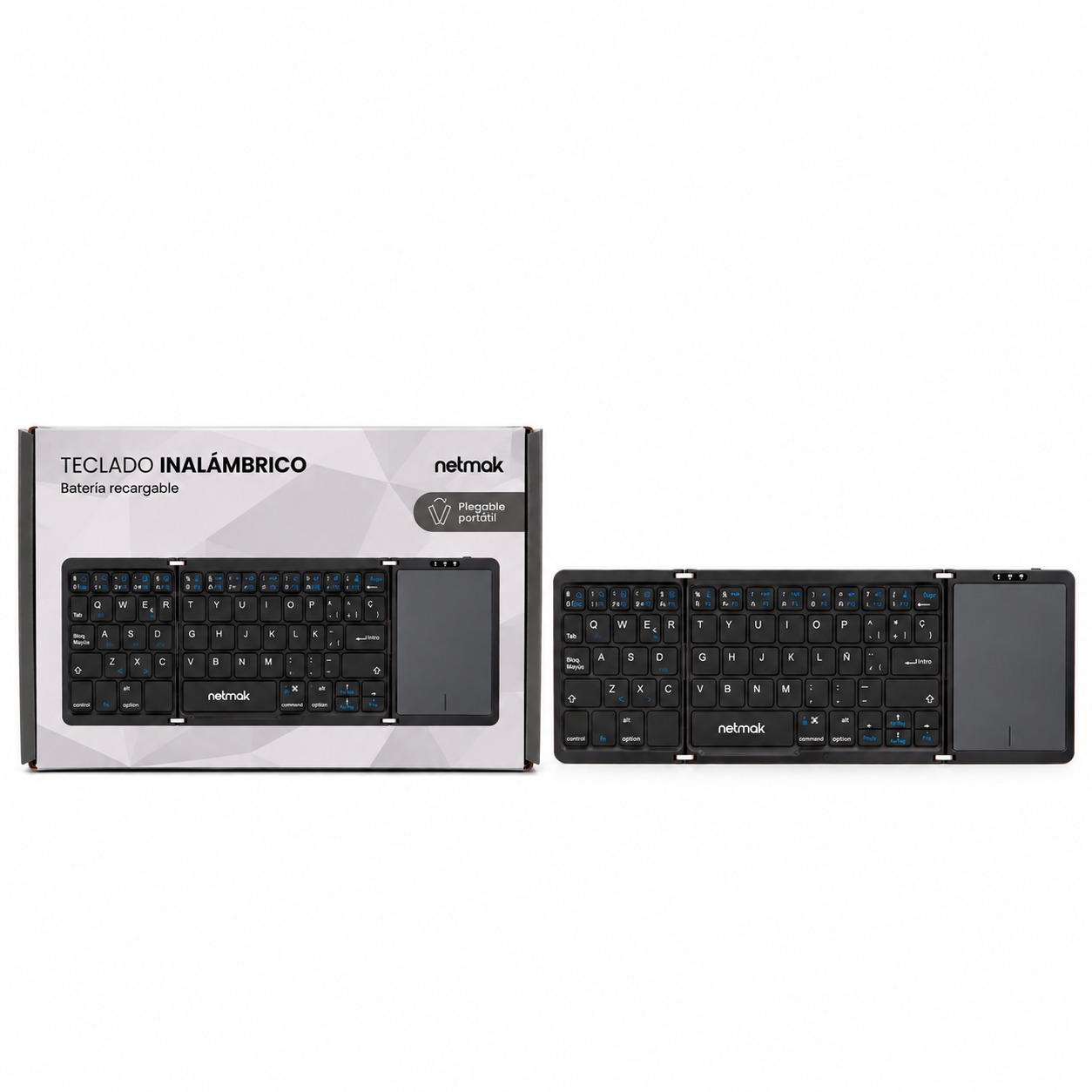 TECLADO INALAMBRICO PLEGABLE C/TOUCHPAD NM-KB915