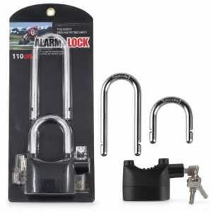 CANDADO PARA MOTO CON ALARMA DOBLE ARO